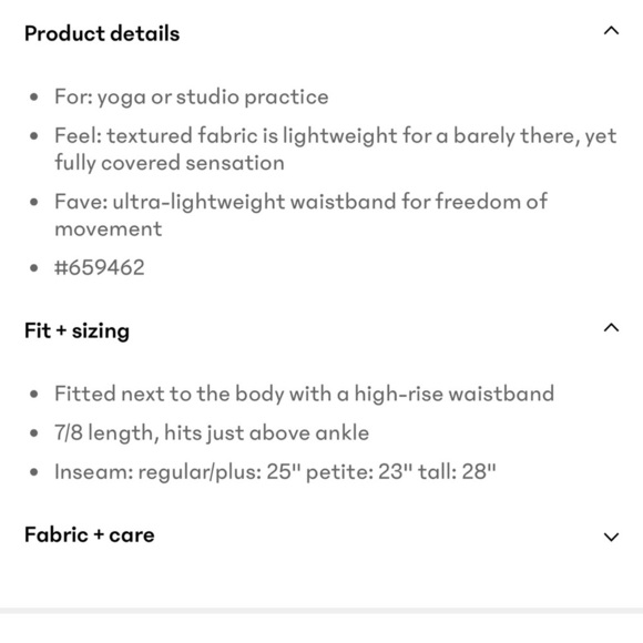 Athleta NWT Transcend Textured 7/8 Tight Leggings Swallowtail Nova Text Size M - Picture 8 of 8